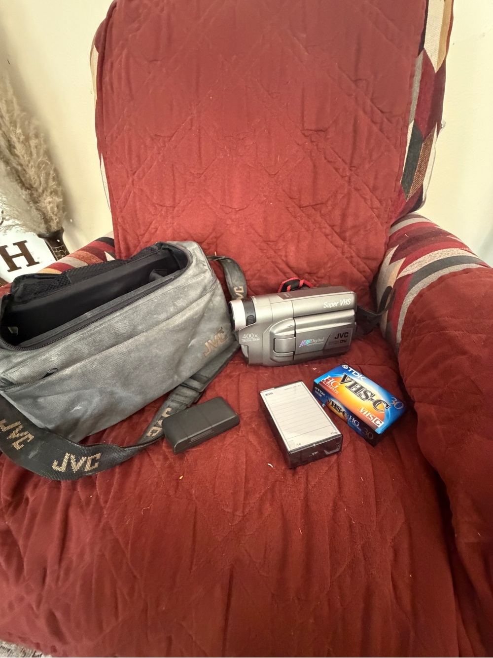 JVC Silver Camcorder Kit with Gray Carry Case - Silver